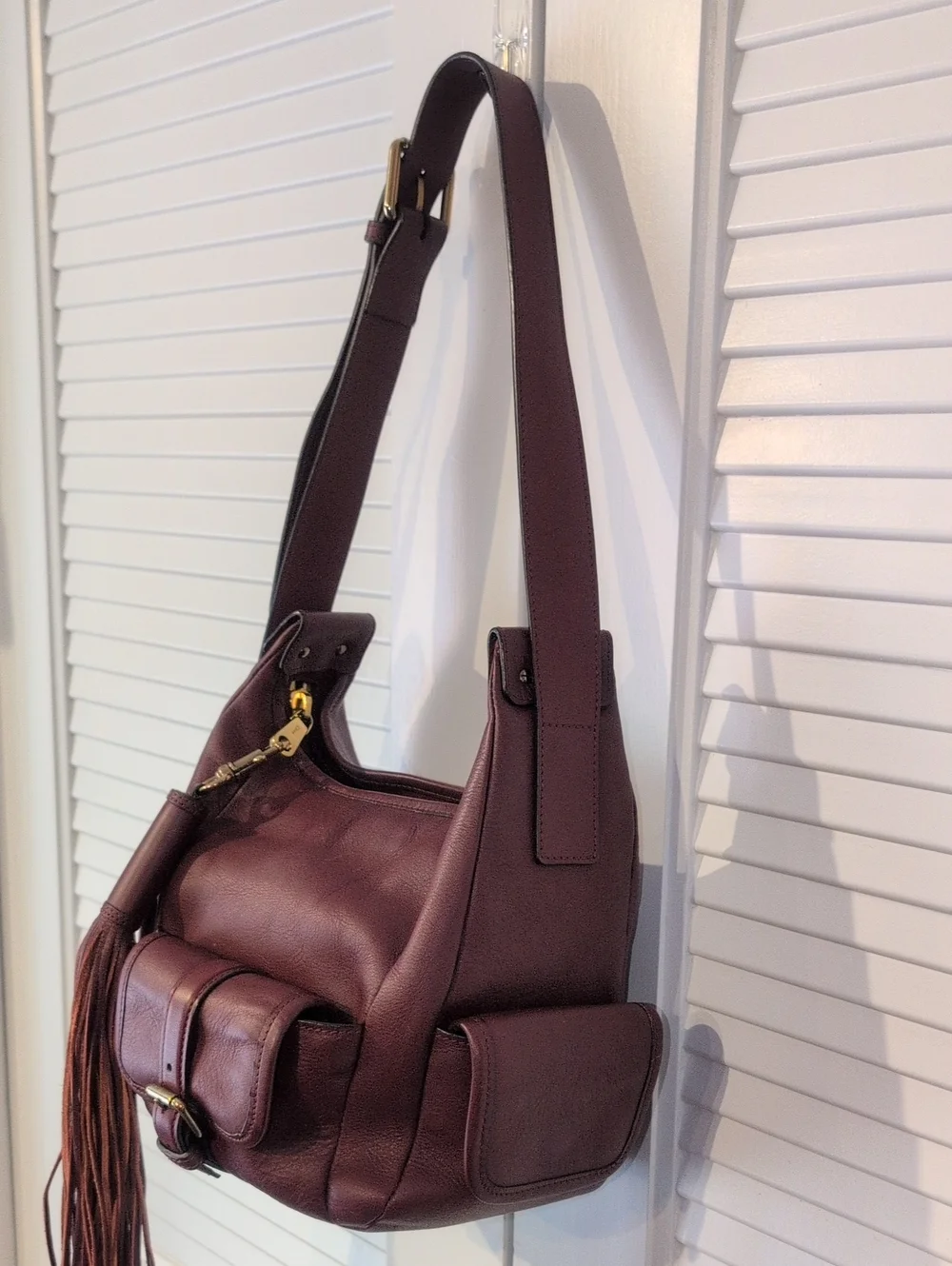 Chloe Gabby Leather Hobo Shoulder Bag with Tassel - Picture 3 of 16